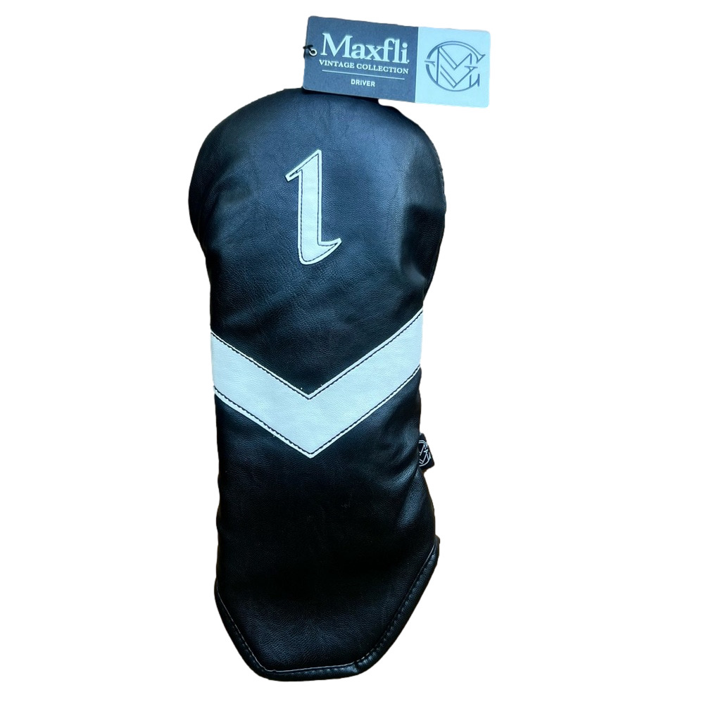 Maxfli Vintage Collection Black Driver Headcover